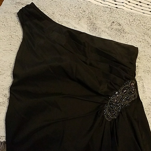 1 shoulder women's cocktail dress - Picture 2 of 3